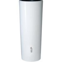 Garantia regenton met bloembak 350 liter wit - thumbnail