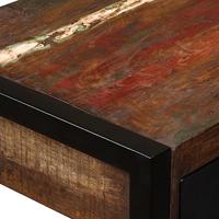 Bureau met 2 lades 120x50x76 cm massief gerecycled hout - thumbnail