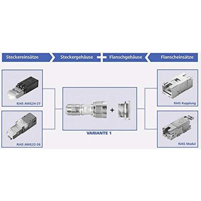Telegärtner 100022773 STX V1 stofkap voor flenzen variant 1 Zwart 1 stuk(s)