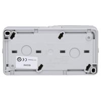 Jung 8220W Wandcontactdoos Opbouwbehuizing 2-voudig Grijs 1 stuk(s) - thumbnail