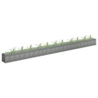 Gabion plantenbak verhoogd 450x30x30 cm gegalvaniseerd staal - thumbnail