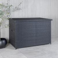 Nohr Opbergkist 'Latonda' Wicker, 150 x 90cm, kleur Zwart - thumbnail