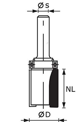 Festool Accessoires HW S8 D19/NL25 Kantenfrees | 491028 Festool Accessoires HW S8 D19/NL25 Kantenfrees | 491028