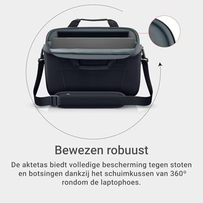 DELL CC5624S notebooktas 39,6 cm (15.6 ) Aktetas Zwart - thumbnail
