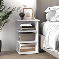 Bijzetkast 35x35x55 cm spaanplaat wit - thumbnail