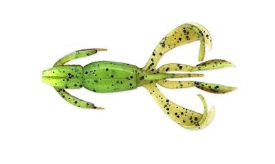 Keitech Crazy Flapper 2,8 inch 7cm 8St. Green Pumpkin / Chartreuse