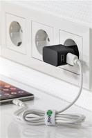 USB-A-adapter - USB-A-lader - 2 poorts - 2400mA - 12W - Zwart - thumbnail