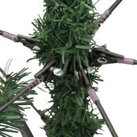 VidaXL Kunstkerstboom met scharnieren en dennenappels 120 cm - thumbnail