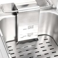 VidaXL 50742 friteuse Frituurpan 12 l Dubbel Zwart, Zilver Vrijstaand 4000 W - thumbnail