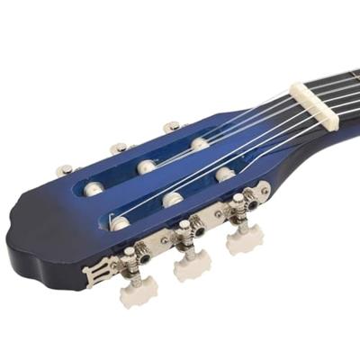 VidaXL Gitaar klassiek beginner 4/4 39" lindenhout blauw VidaXL Gitaar klassiek beginner 4/4 39" lindenhout blauw
