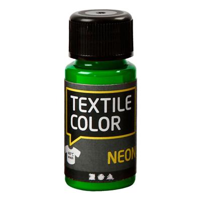 Creativ Company Textile color dekkende textielverf - neon groen, 50ml Creativ Company Textile color dekkende textielverf - neon groen, 50ml
