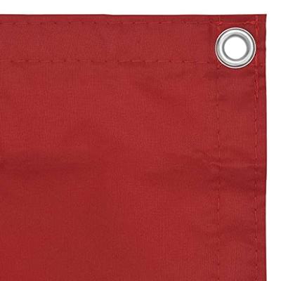 VidaXL Balkonscherm 120x400 cm oxford stof rood VidaXL Balkonscherm 120x400 cm oxford stof rood