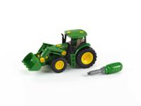 Klein Toys john deere trekker voorlader met contragewicht - bouwset 6215 r trekker - 24,5x9,5x12 cm - groen geel - thumbnail