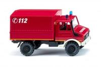 Wiking 086160 H0 Hulpdienstvoertuig Mercedes Benz Brandweer Unimog u 1700 L - thumbnail