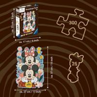 Ravensburger houten legpuzzel mickey mouse & minnie mouse, 300st. - thumbnail
