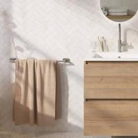 Ben Mykanto handdoekbeugel 45x7x3,9cm geborsteld nikkel - thumbnail