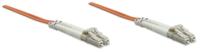 Intellinet 470339 Glasvezel Optische vezel Aansluitkabel 5.00 m Oranje [1x LC-stekker - 1x LC-stekker] 50/125 µ Multimode OM2 - thumbnail
