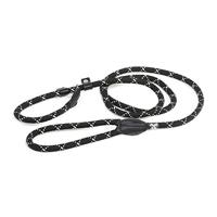 IDC Retriever Leash with Training Collar, 12 mm x 2 m, Fluorescent Black - thumbnail
