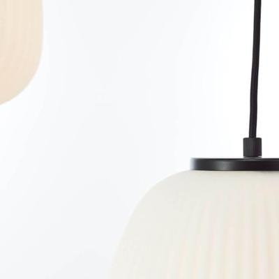 Brilliant HanglampKaizen 5-lichts zwart met wit - 60156/76