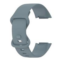 FitBit Charge 5 & 6 Sportbandje met dubbele lus - Staalblauw - Maat: L - thumbnail