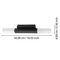 Eglo Badkamer wandlampAlcudia zwart - 900617 - thumbnail