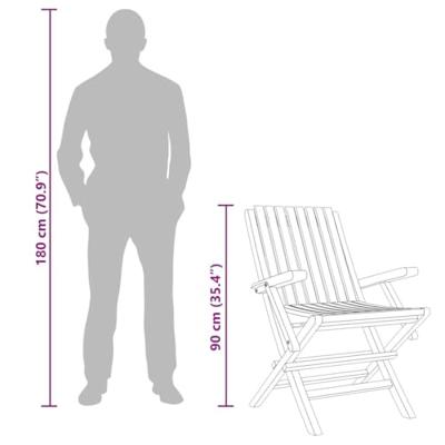 Tuinstoelen 4 st inklapbaar 61x67x90 cm massief teakhout