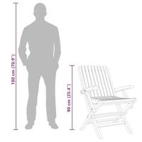 Tuinstoelen 4 st inklapbaar 61x67x90 cm massief teakhout - thumbnail