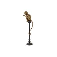 Decoratieve figuren DKD Home Decor Gouden Metaal Hars Koloniaal Aap (32 x 21 x 105 cm) - thumbnail