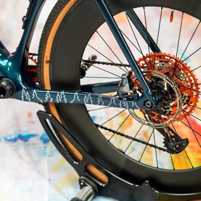 Unleazhed unscratch - frame protection film gravelbike bpg01 forest white