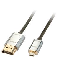 Lindy 41678 HDMI/Micro-HDMI 3m Zilver - thumbnail