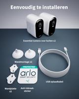 ARLO ESSENTIAL2 XL FHD OUTDOOR CAMERA 2-PACK VMC2252-100EUS IP-Bewakingscameraset WiFi Met 2 cameras 1920 x 1080 Pixel - thumbnail