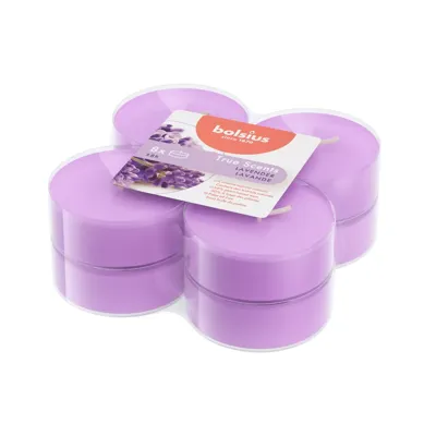 Bolsius True Scents Maxilichten Lavendel 8 Stuks