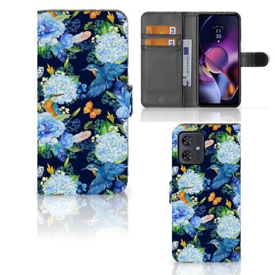 Telefoonhoesje | Met pasjeshouder | voor Motorola Moto G54 IJsvogel