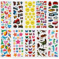 3D Stickers, afm 7x17 cm, 20 vel/ 1 doos - thumbnail
