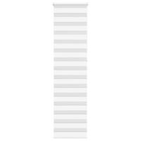 VidaXL Zebra rolgordijn 55x230 cm stofbreedte 50,9 cm polyester wit - thumbnail