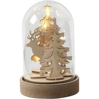 Creativ Company Stolp op houten voet, h: 12,5 cm, d 8 cm, 1 doos - thumbnail