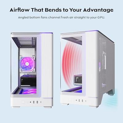 Montech king 15 pro midi tower behuizing (wit | 2x usb-a | 1x usb-c | rgb | window)