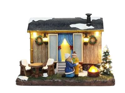 Residential Caravan with LED Polyresin 20cm Santaville - Santaville