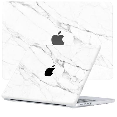 Lunso MacBook Pro 14 inch (2021-2024) cover hoes - case - Marble Vana