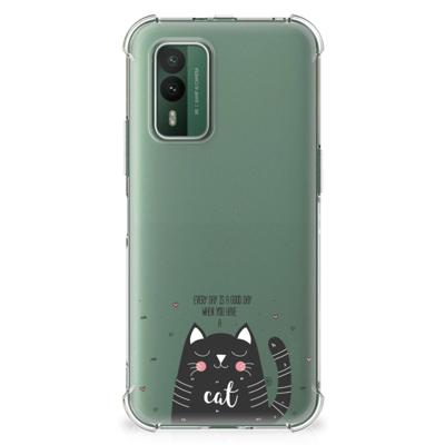 Nokia XR21 Stevig | Bumper Hoesje | Cat Good Day Nokia XR21 Stevig | Bumper Hoesje | Cat Good Day