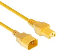 ACT AK5311 Netsnoer Stroomkabel C14 - C15 | Geel | 2 meter - thumbnail