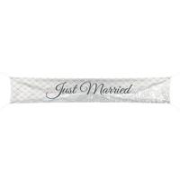 Bruiloft Spandoek Just Married 300x60cm - thumbnail