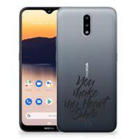 Nokia 2.3 | Siliconen hoesje | met naam Heart Smile - thumbnail