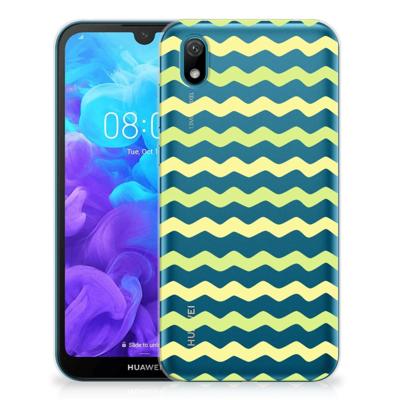 Huawei Y5 (2019) | TPU bumper | Waves Yellow Huawei Y5 (2019) | TPU bumper | Waves Yellow