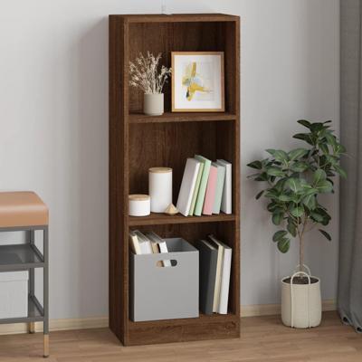Boekenkast 40x24x109 cm bewerkt hout bruineikenkleurig Boekenkast 40x24x109 cm bewerkt hout bruineikenkleurig