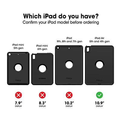 Otterbox Defender Back cover Zwart Tabletcover