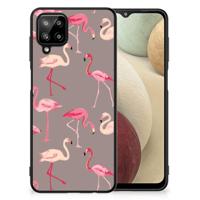 Samsung Galaxy A12 Dierenprint Telefoonhoesje Flamingo - thumbnail