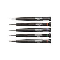 Bernstein Tools for Electronics 4-380 Horlogemaker-schroevendraaier set 5-delig Kopbreedte: 1 mm, 1.5 mm, 2 mm, 2.5 mm, 3 mm - thumbnail