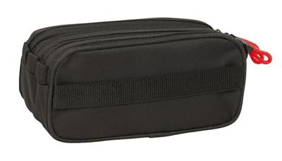 Pennenetui met 3 vakken Munich Vulcan Zwart 21,5 x 10 x 8 cm