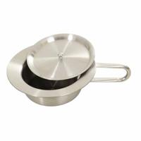 Bedpan-ondersteek RVS met deksel - thumbnail